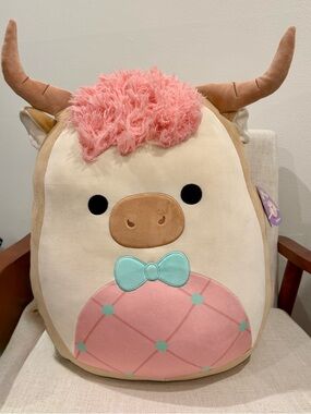 *NWT Squishmallow Cookie Highland Cow, 20 inch - Samson